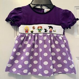Busy Bees Smocks Purple Hocus Pocus Girls Size 2